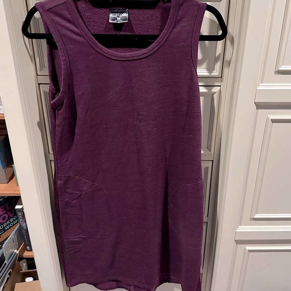 32 Degree Cool Purple Sleeveless Dress Small